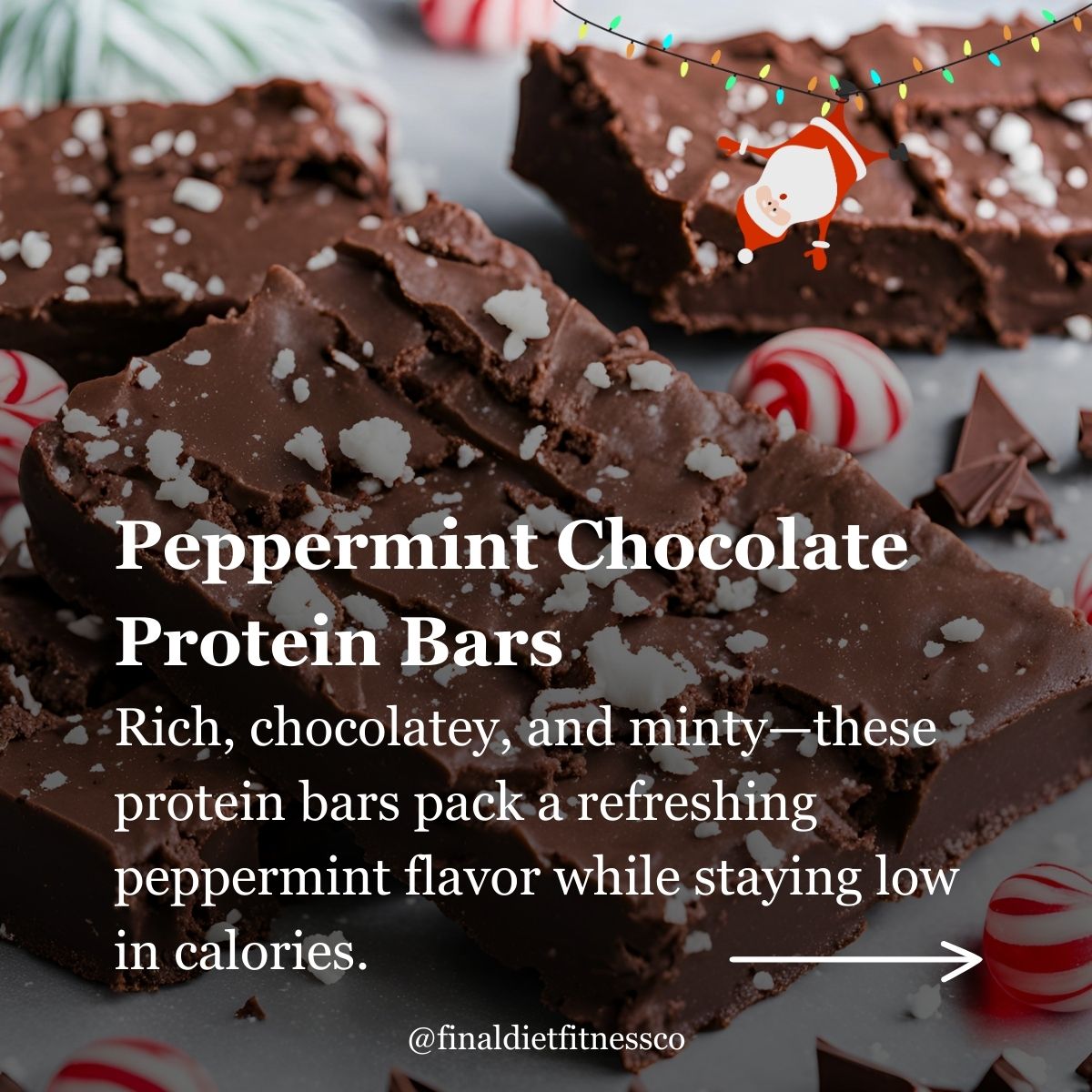 Peppermint Chocolate Protein Bars: A Festive, High-Protein Treat