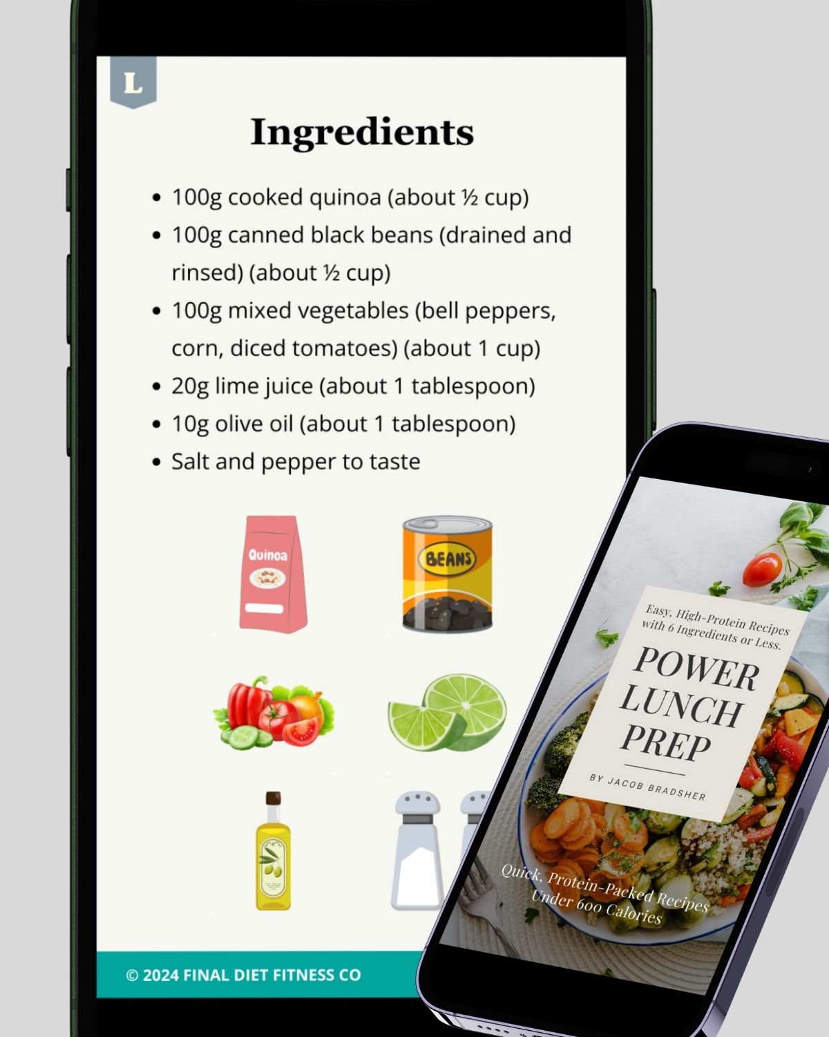 Power Lunch Prep Recipe Book