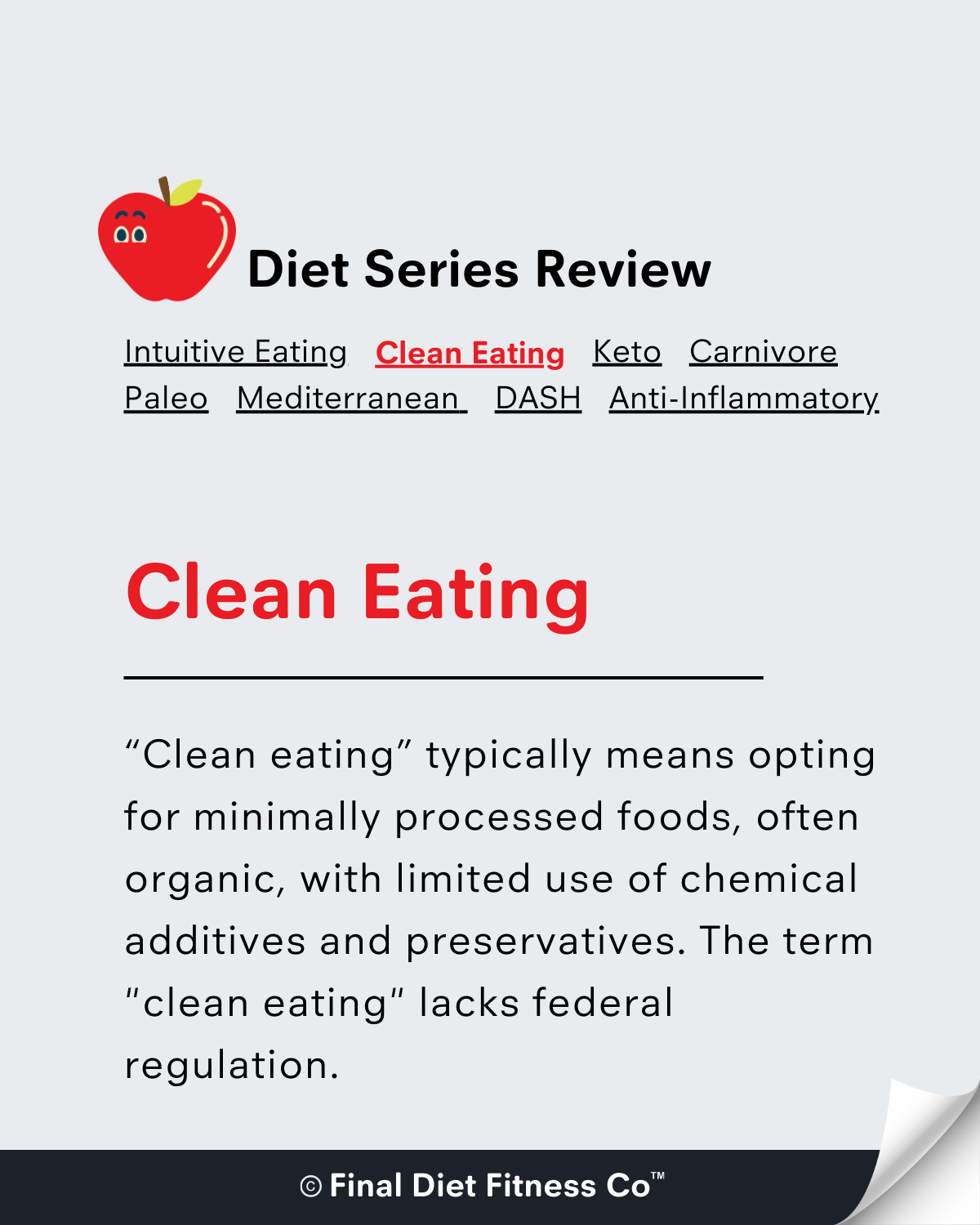 Diet Series: Clean Eating