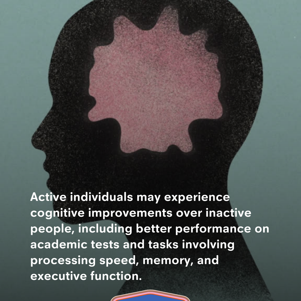 Active People May Experience Cognitive Improvements Over Inactive People