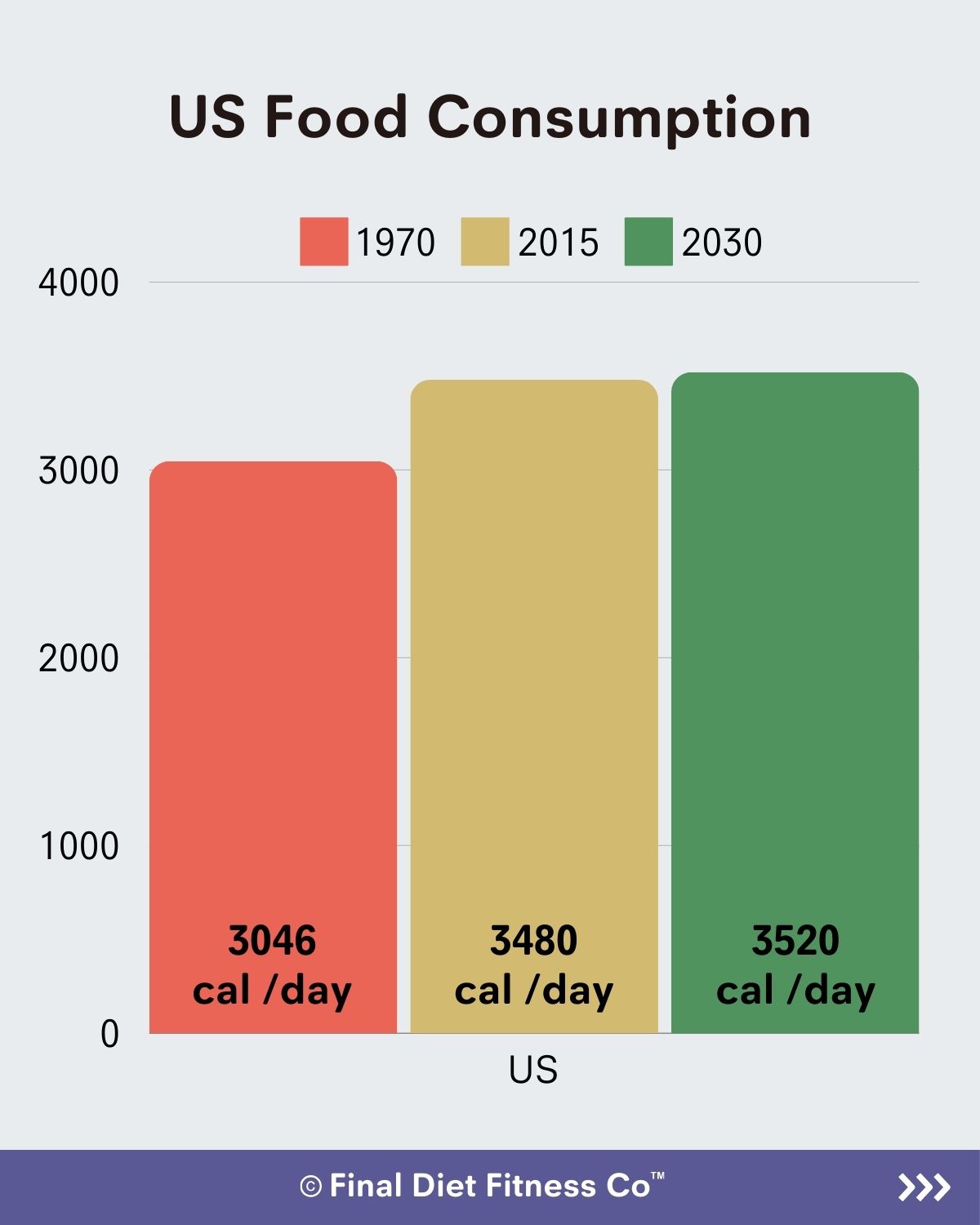 Per Capita Food Consumption, 1970 to 2030