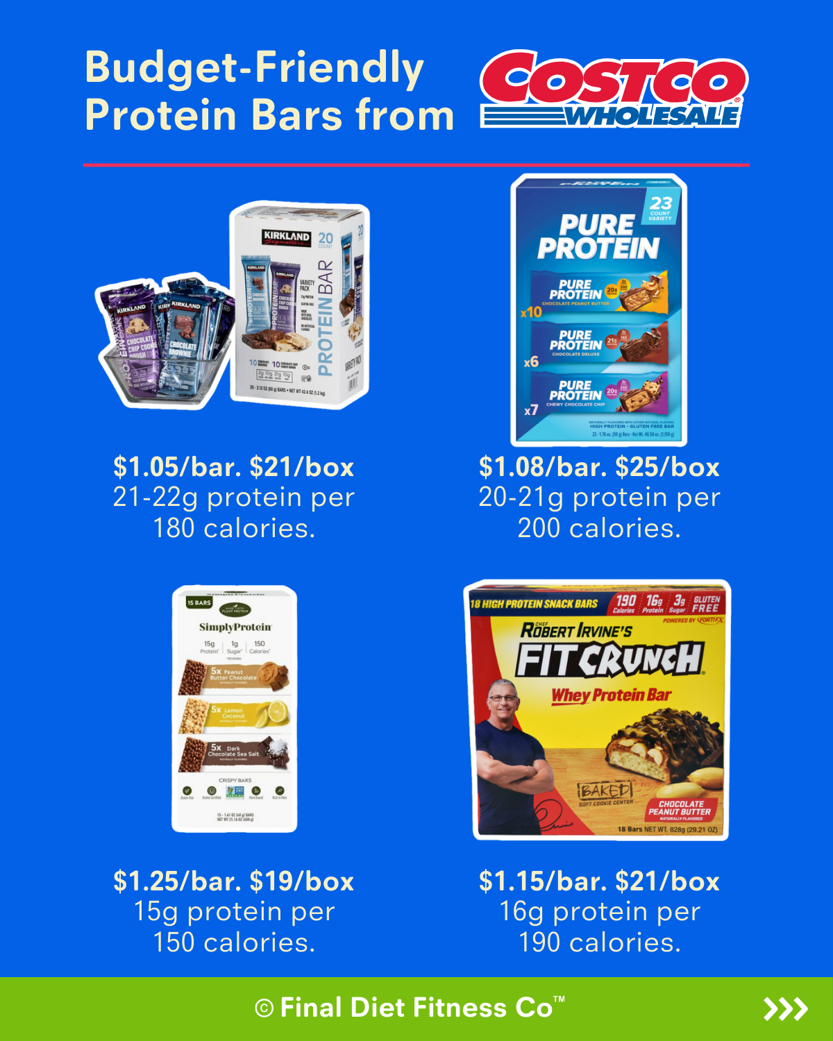 Budget-Friendly Protein Bars from Costco