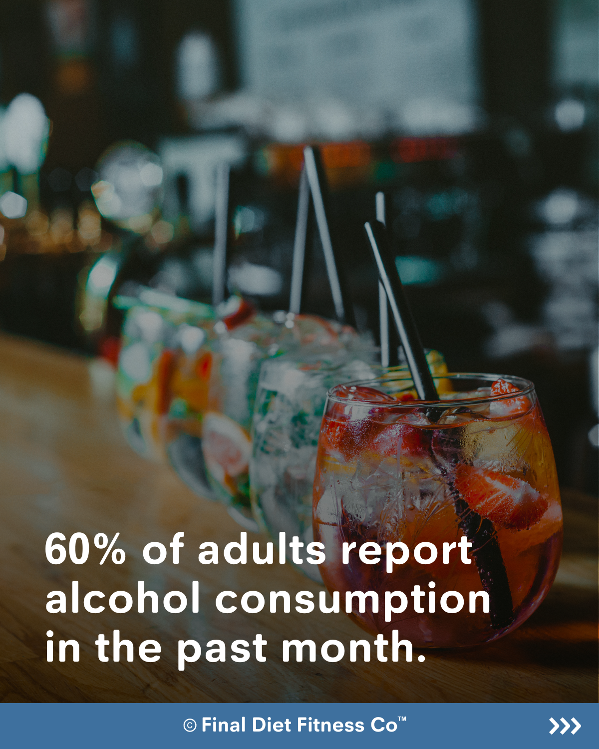 60% of Adults Report Alcohol Consumption in the Past Month