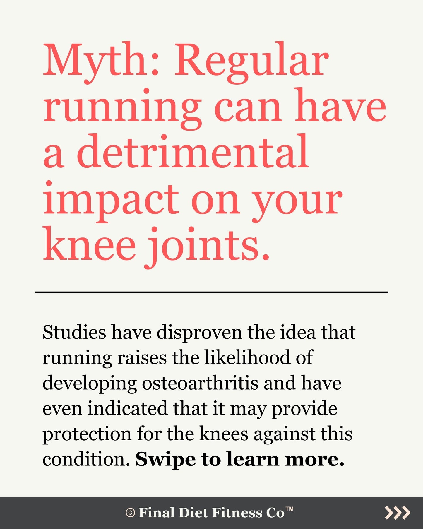 Myth: Regular Running Can Have a Detrimental Impact on Your Knee Joints