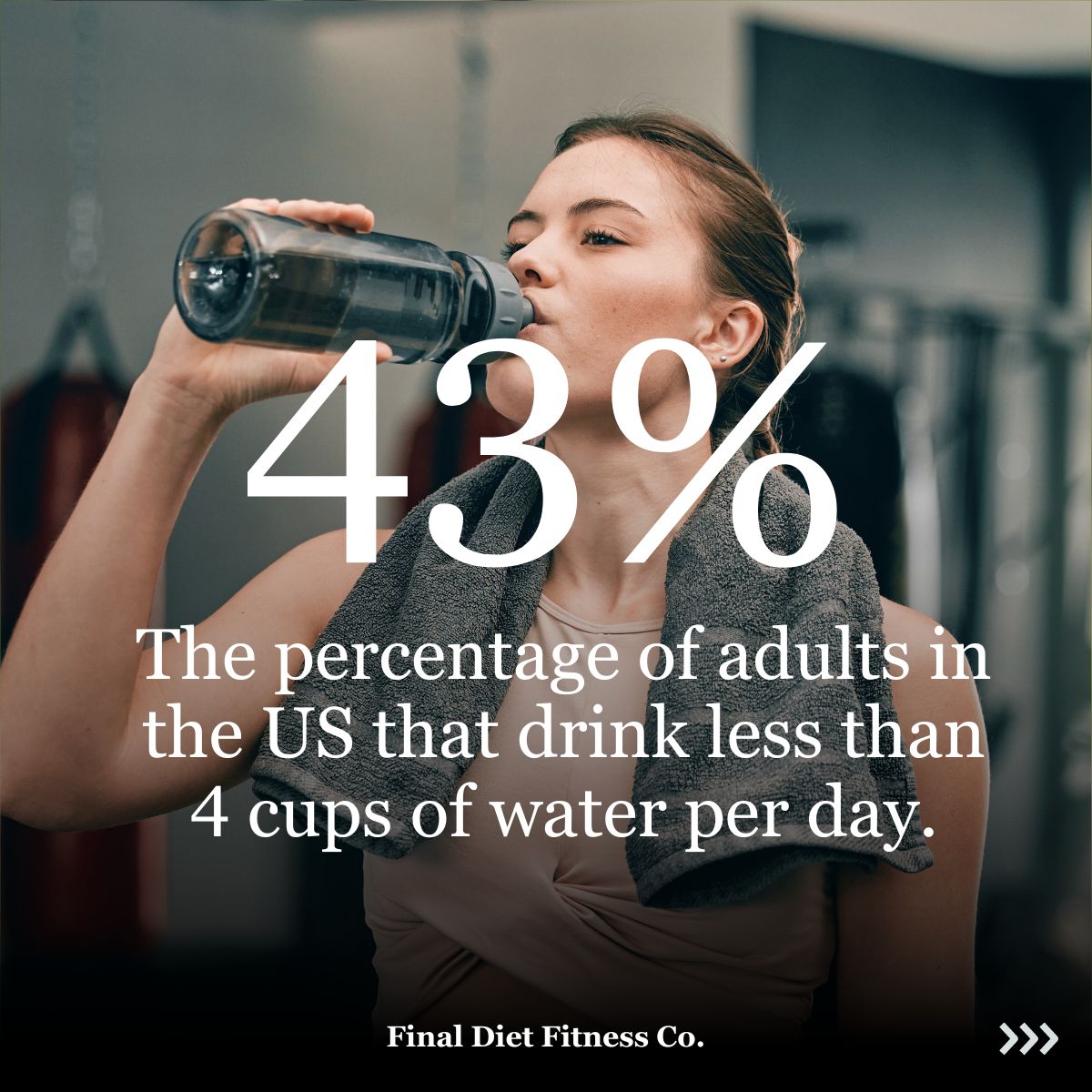 43% of Adults Drink Less than 4 Cups of Water per Day