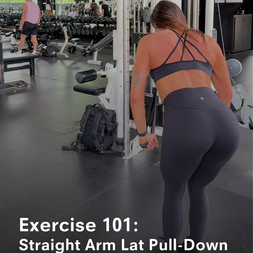 Exercise 101: Straight Arm Lat Pull-Down