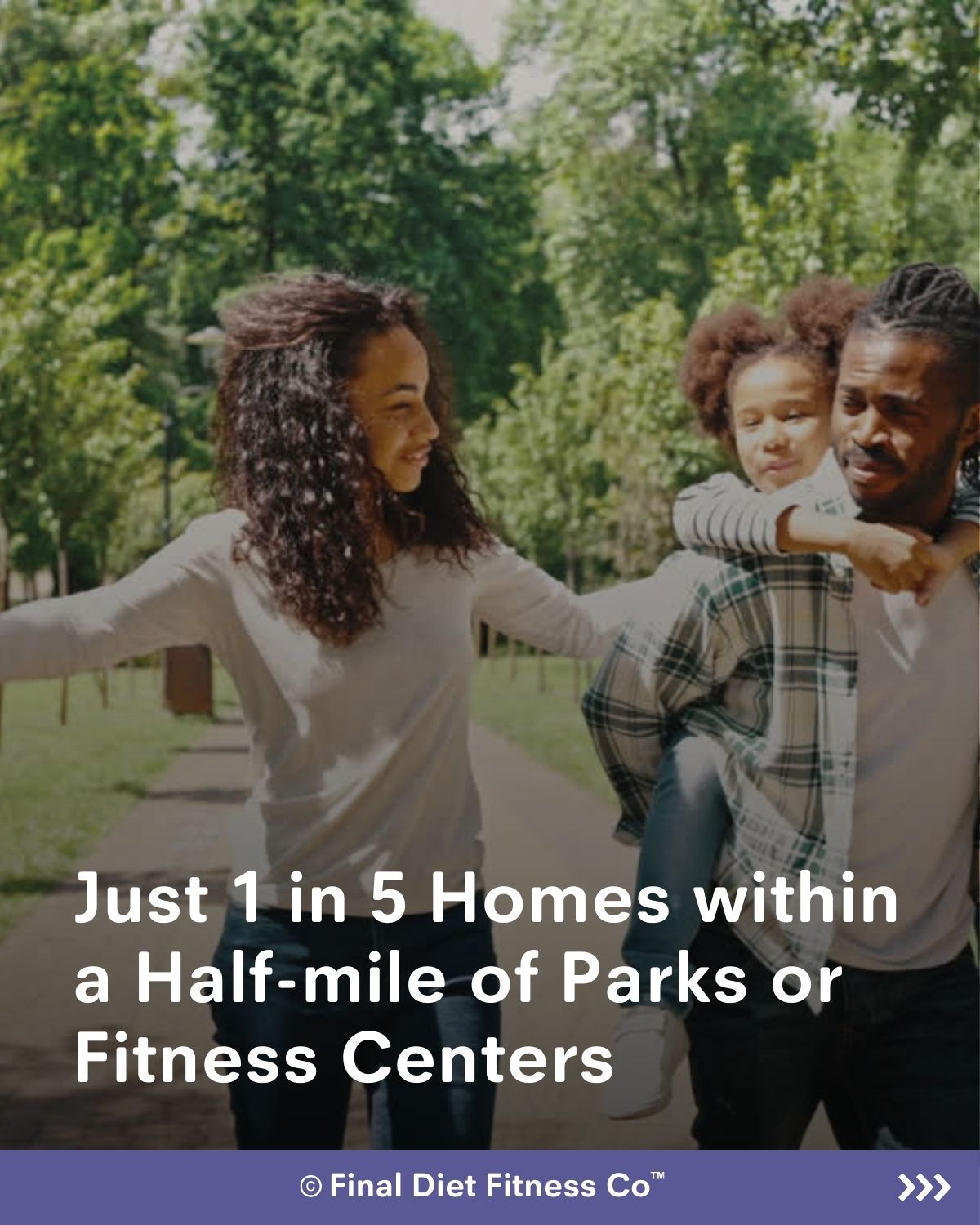 Just 1 in 5 Homes within a Half-mile of Parks or Fitness Centers