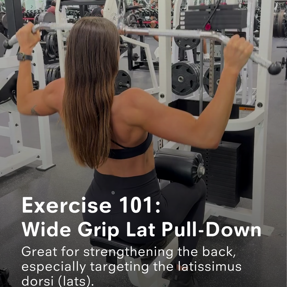 Exercise 101: Wide Grip Lat Pull-Down