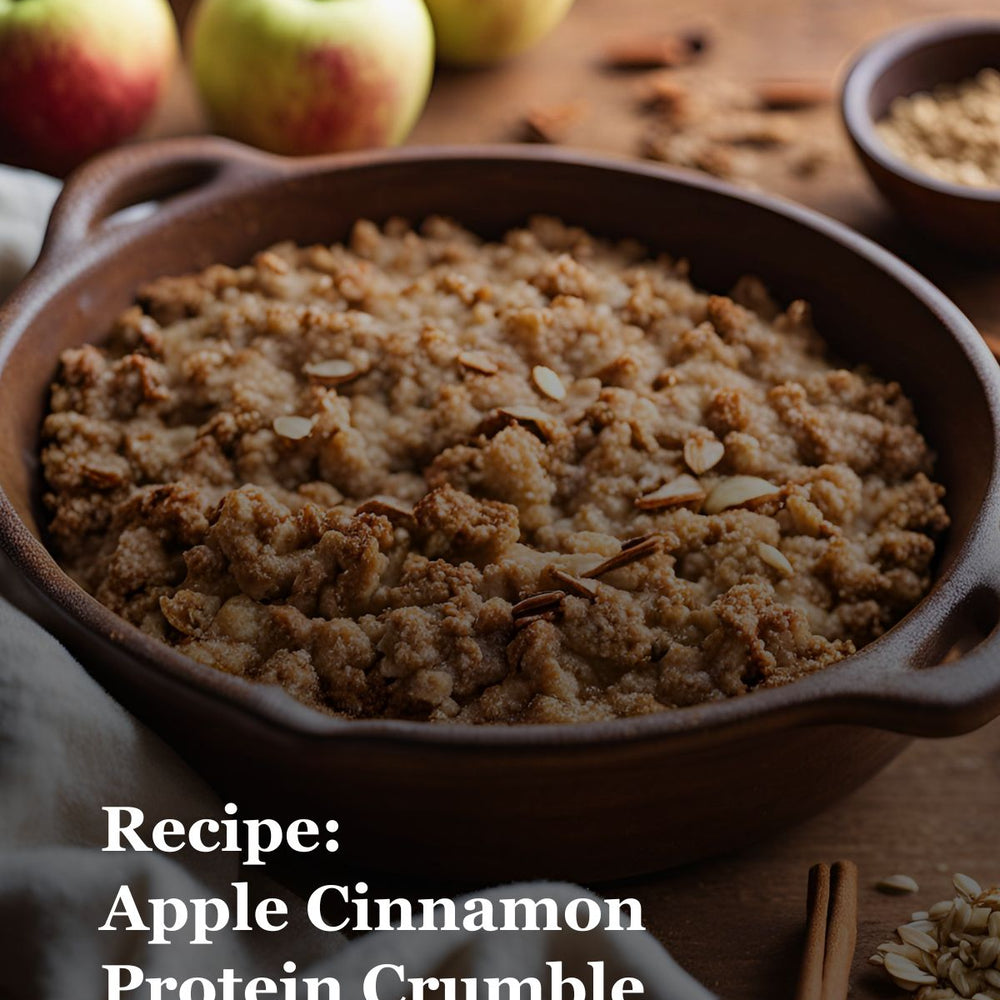 Apple Cinnamon Protein Crumble: A Healthy High-Protein Dessert