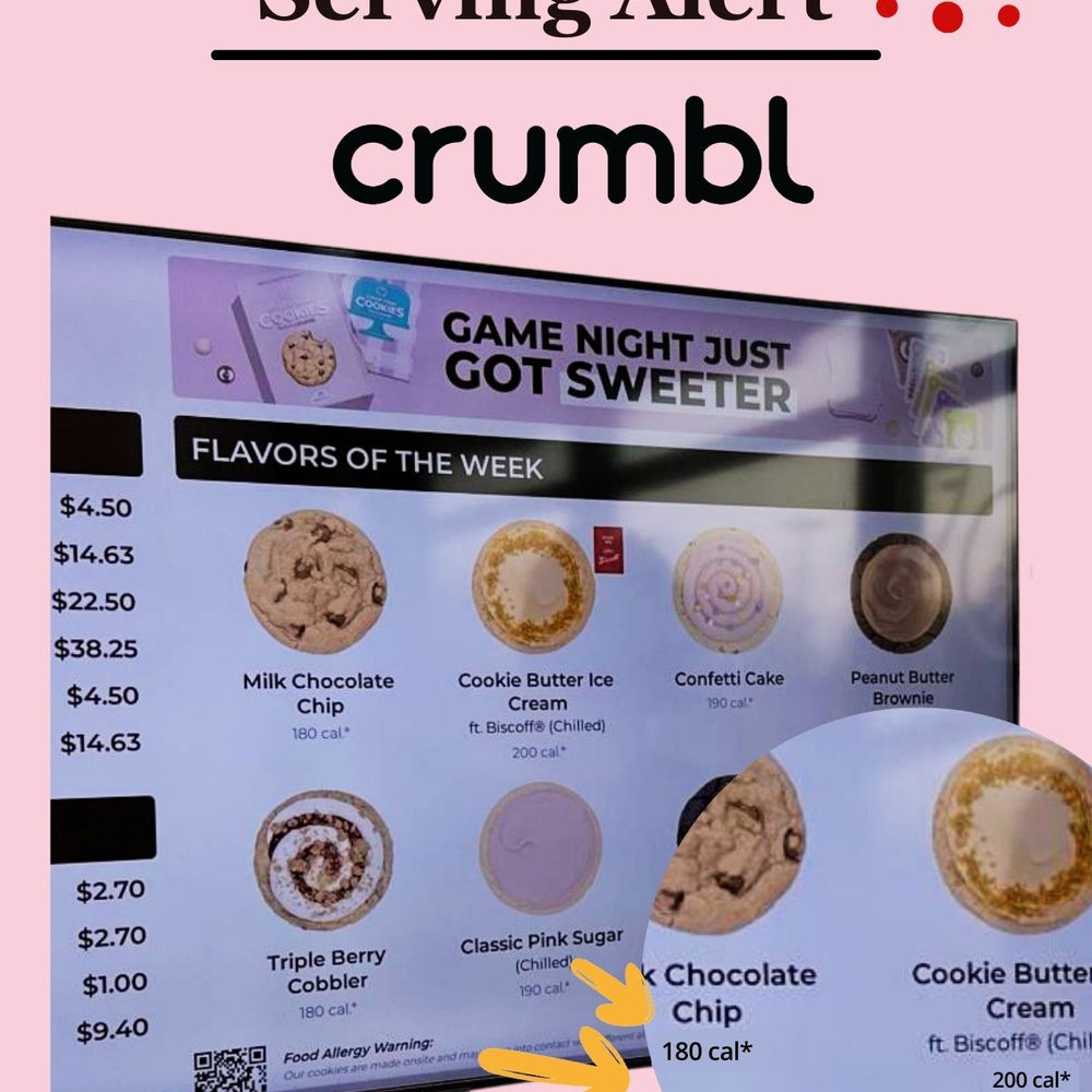 Serving Size Alert: Crumbl Cookie