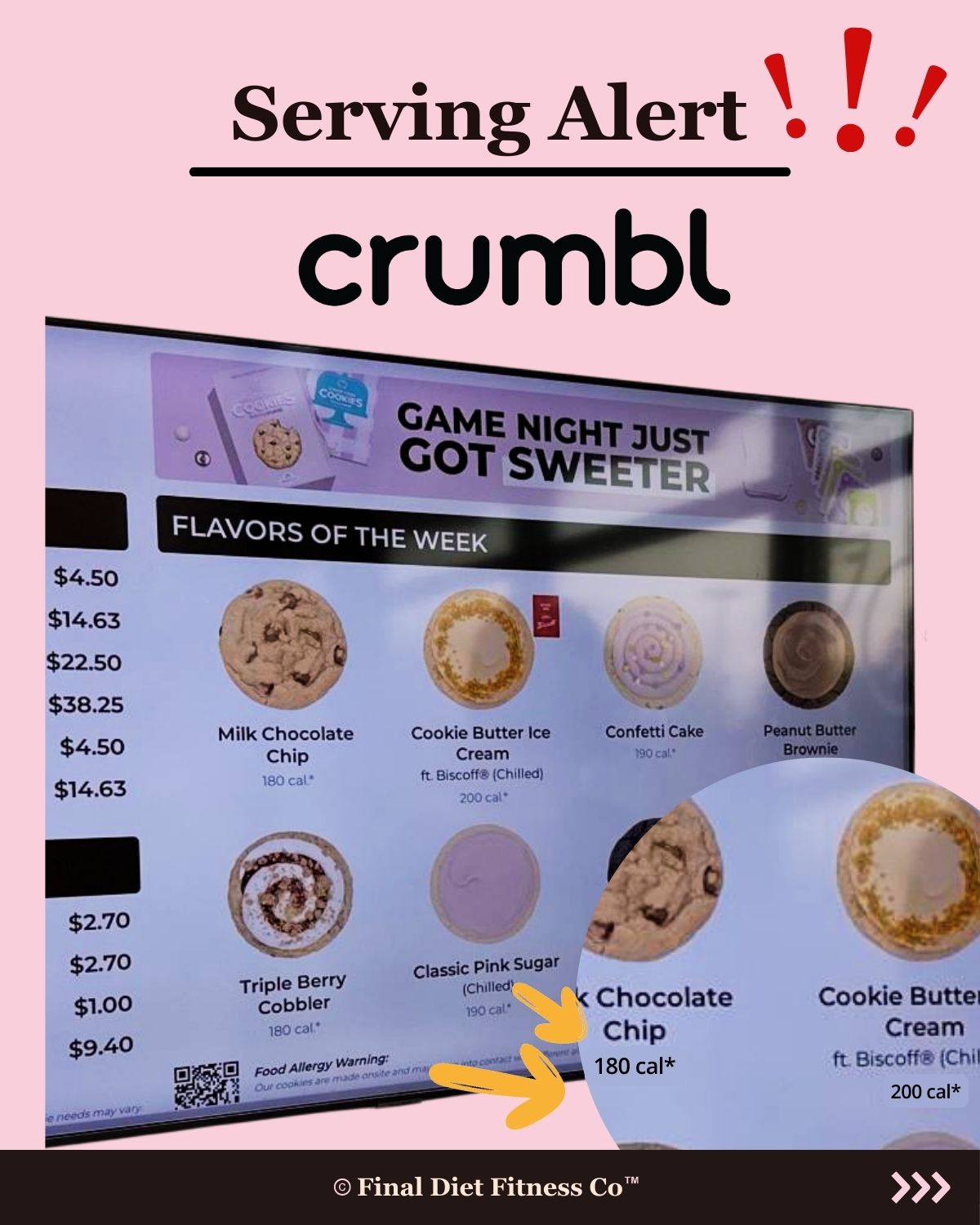 Serving Size Alert: Crumbl Cookie