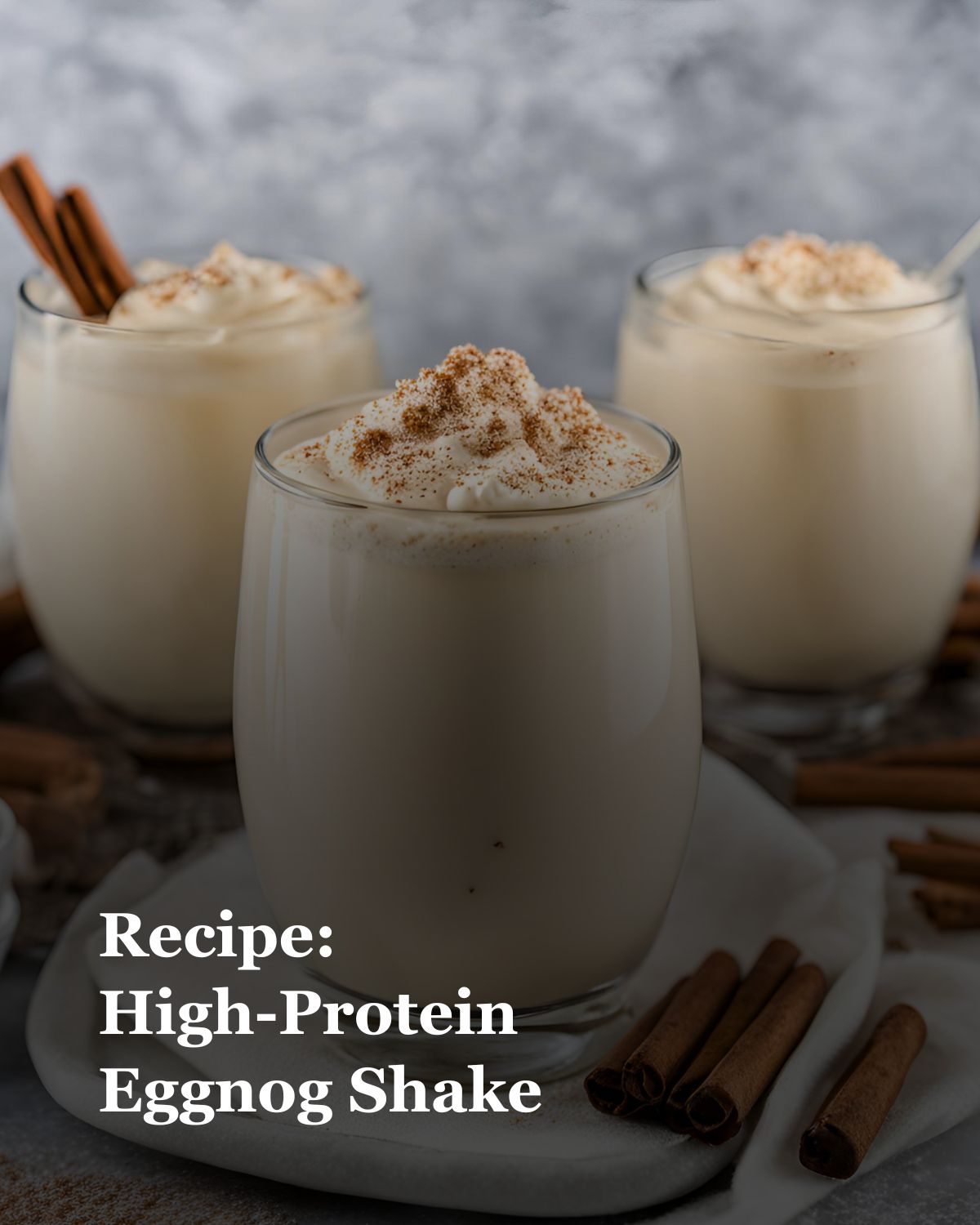 High-Protein Eggnog Shake