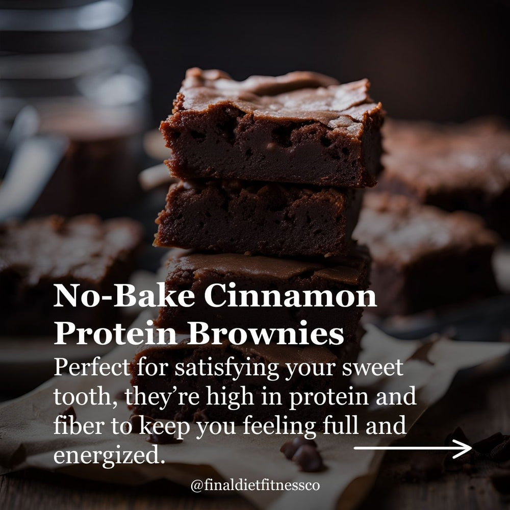 No-Bake Cinnamon Protein Brownies: A Sweet & Healthy Treat