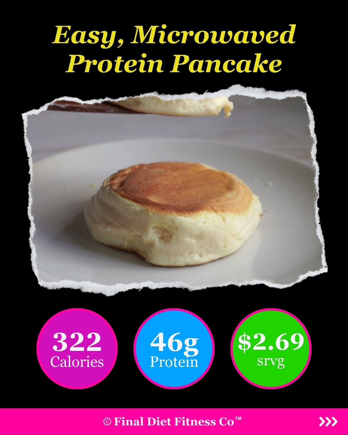 Microwaved Protein Pancake