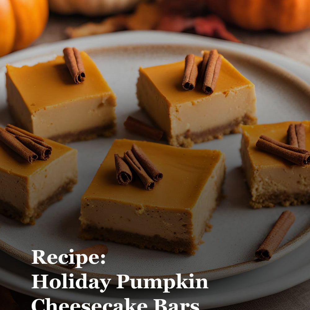 Holiday Pumpkin Cheesecake Bars