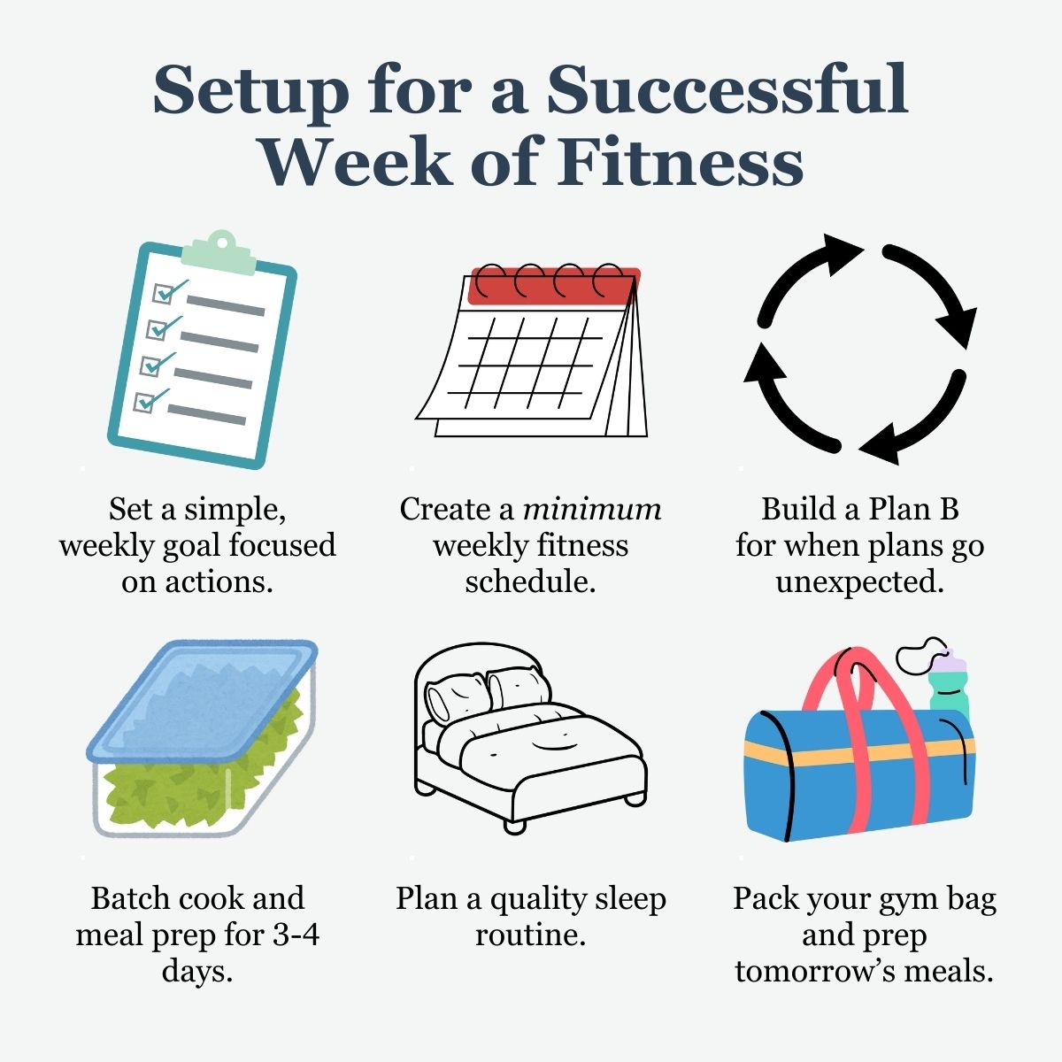 How to Set Up a Successful Week of Fitness