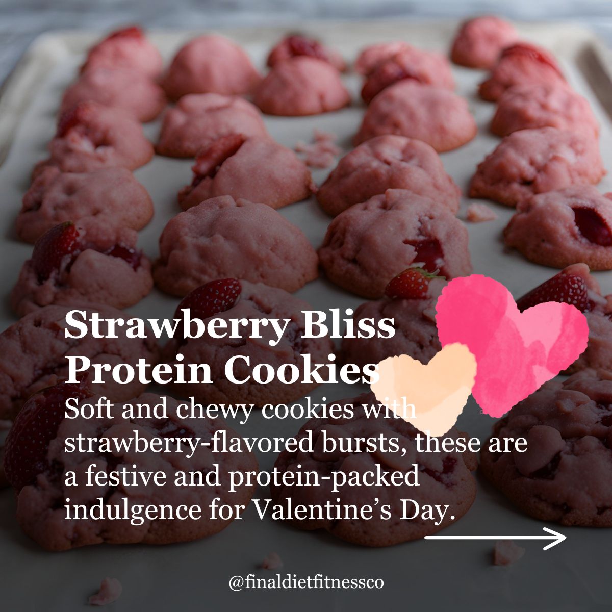 Strawberry Bliss Protein Cookies – A Sweet, Healthy Treat